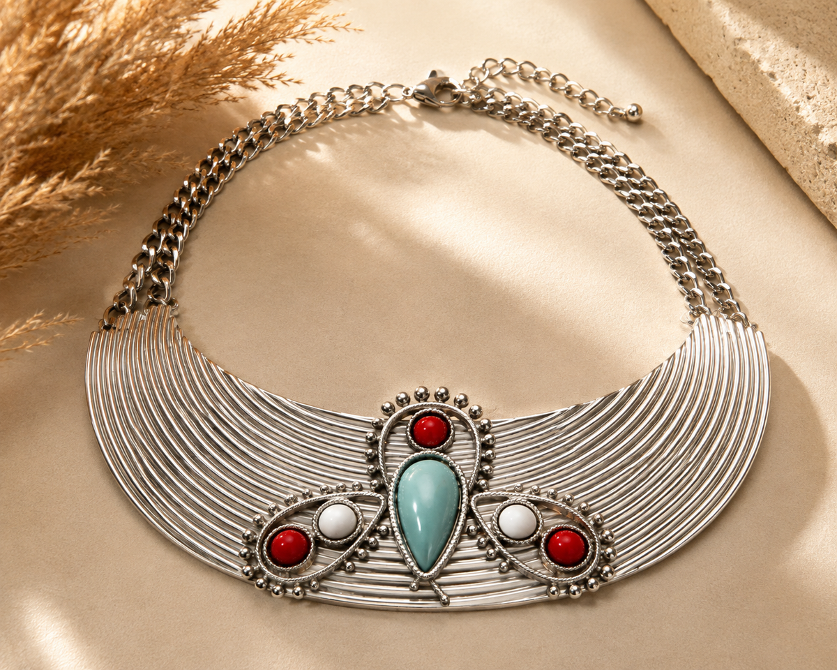 Collier Plastron Égypte Éternelle
