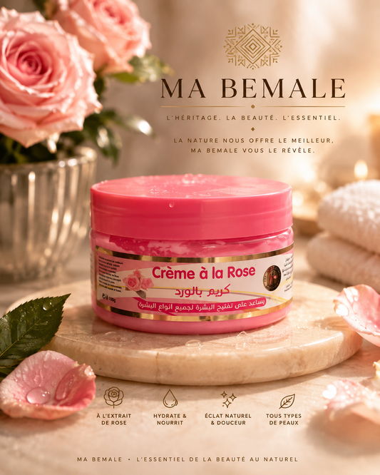 Crème à la Rose – Soin Hydratant & Éclat Naturel