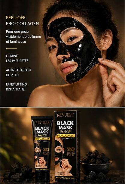 Revuele Black Mask Peel Off Pro-Collagen – Masque 3D Raffermissant