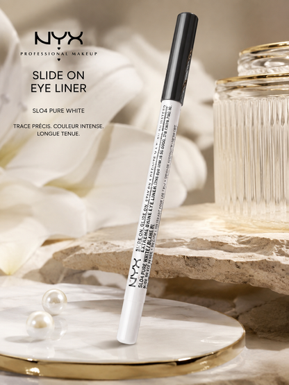 Crayon Eyeliner Blanc — NYX Slide On Eye Liner | Pure White