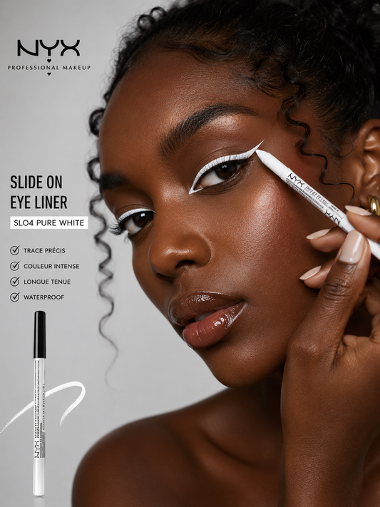 Crayon Eyeliner Blanc — NYX Slide On Eye Liner | Pure White