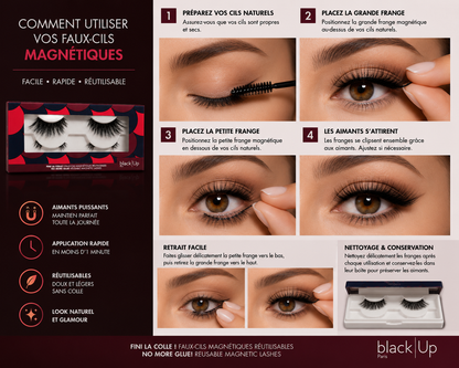 black|Up Paris – Faux-Cils Magnétiques Réutilisables
