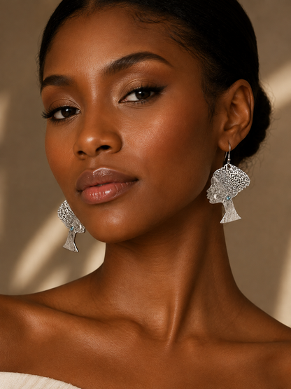 Boucles d'oreilles Profil Reine