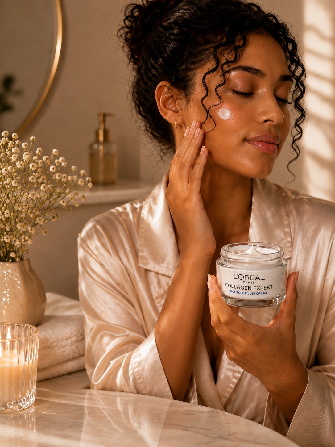 L'Oréal Paris Expert Collagène – Crème Repulpante Hydratante 24H | 5% Glycérine & Peptides 50ml