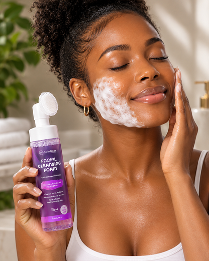 SkinBliss – Mousse Nettoyante Visage au Collagène | Niacinamide & Glycérine 200ml