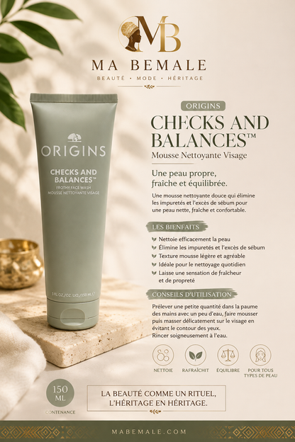 Origins Checks and Balances™ – Mousse Nettoyante Visage 150ml