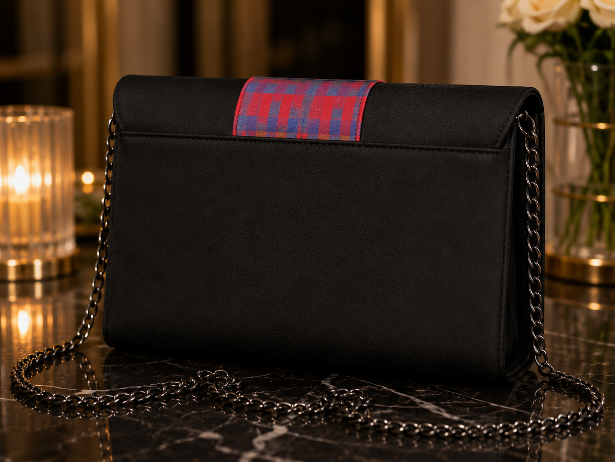 Sac Bandoulière Noir —  ALUKU & Boucle Cloutée