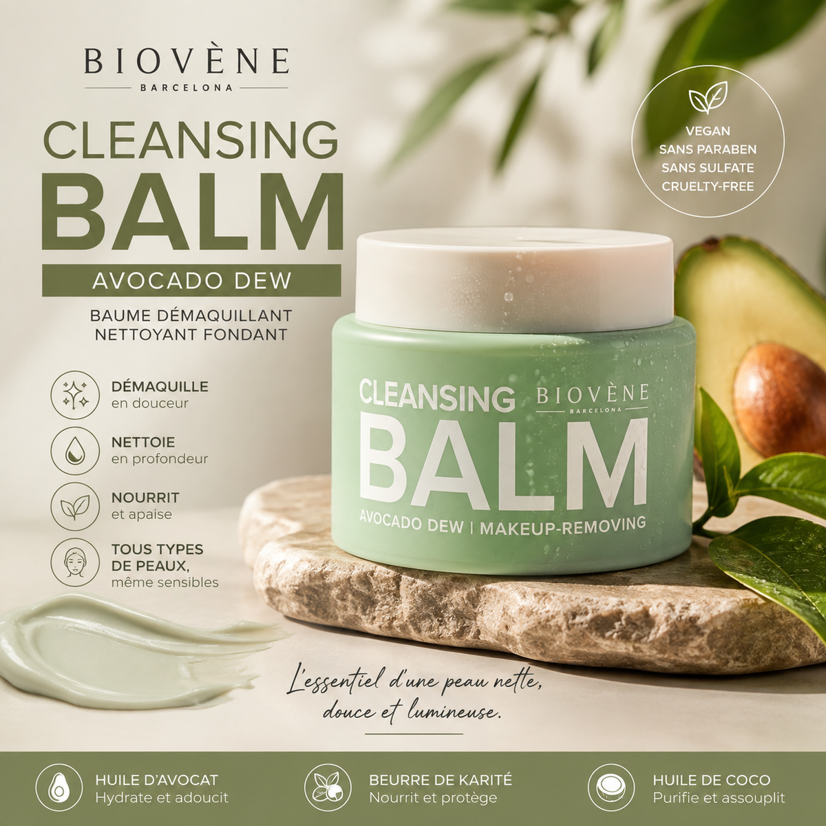 Biovène Cleansing Balm Avocado Dew