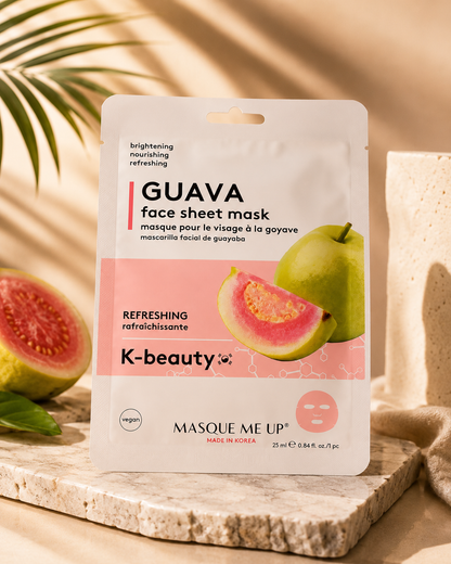 Masque Tissu Visage à la Goyave – K-Beauty