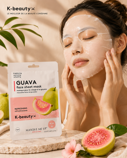 Masque Tissu Visage à la Goyave – K-Beauty