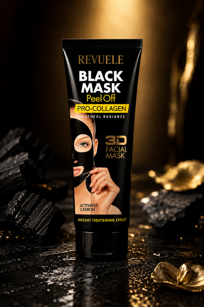 Revuele Black Mask Peel Off Pro-Collagen – Masque 3D Raffermissant