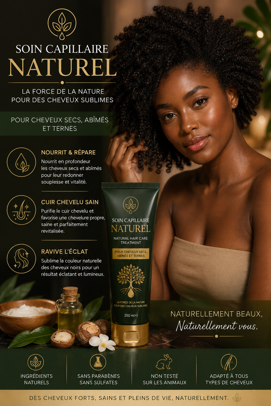 Poudre de Sidr (Jujubier) 100g – Soin Naturel Cheveux & Visage
