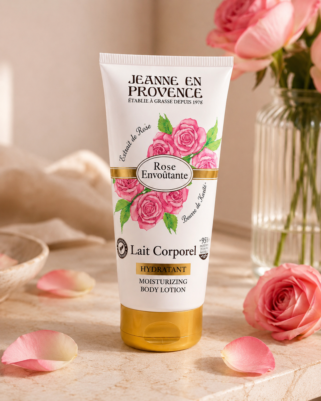 Lait Corporel Hydratant Rose Envoûtante – Jeanne en Provence