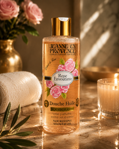 Douche Huile Nourrissante Rose Envoutante – Jeanne en Provence