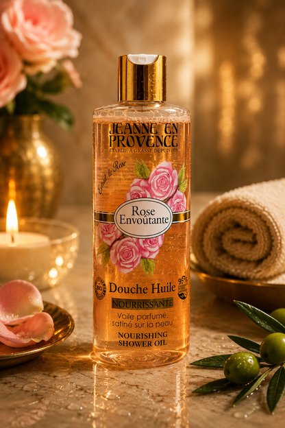 Douche Huile Nourrissante Rose Envoutante – Jeanne en Provence