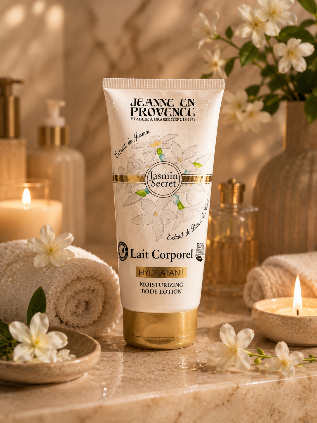 Lait Corporel Hydratant Jasmin Secret – Jeanne en Provence