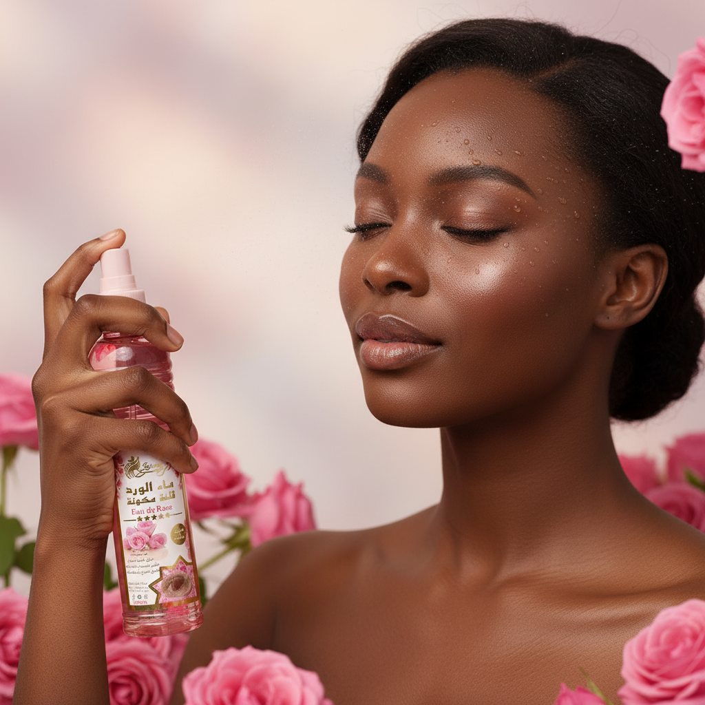 Eau de Rose – Modèle peau noire
